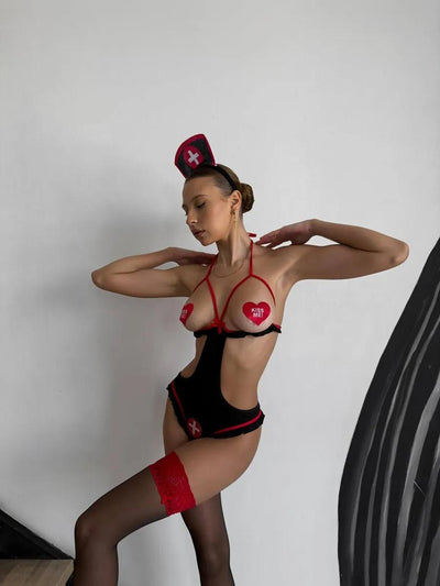 Dr. Feel Me – Naughty Nurse Lingerie Set