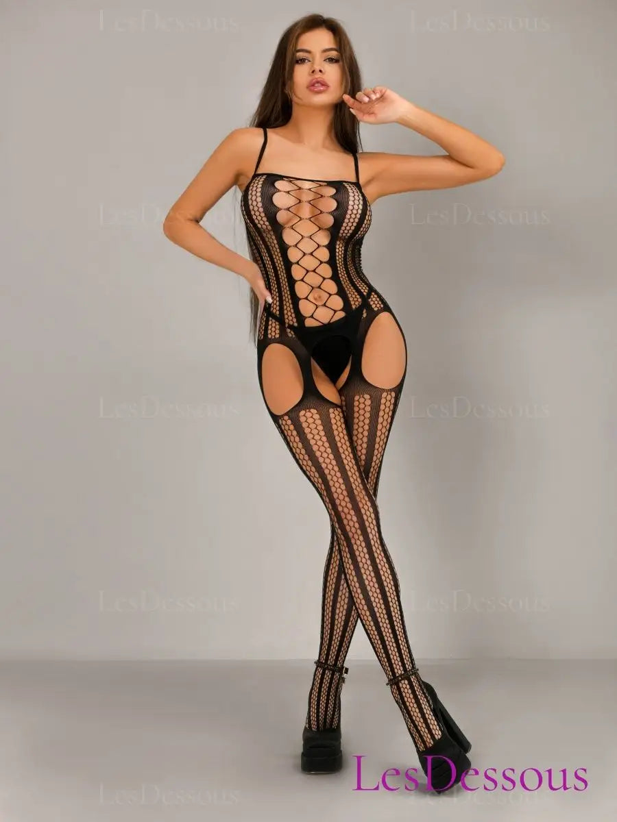 LacyMate™ Midnight Veil Bodystocking