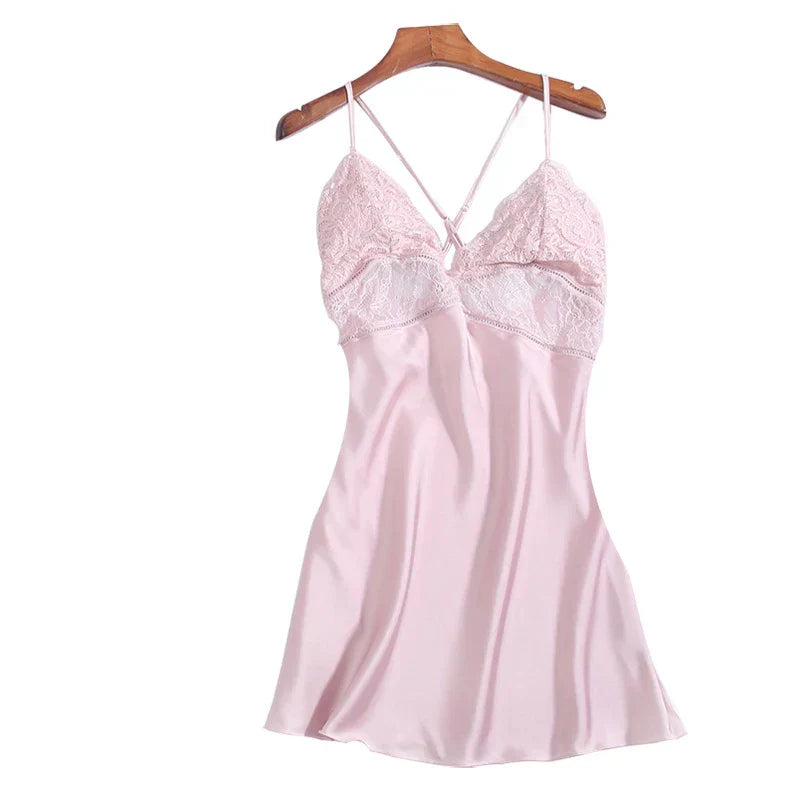 LacyMate™ Summer Satin Nightdress