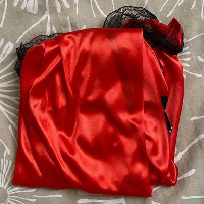 LacyMate™ Plus Size Satin Nightdress