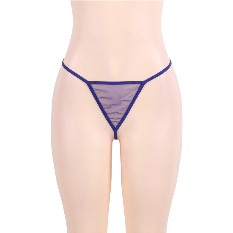 LacyMate™ Plus Size Sheer Blue Babydoll