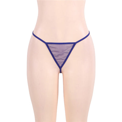 LacyMate™ Plus Size Sheer Blue Babydoll