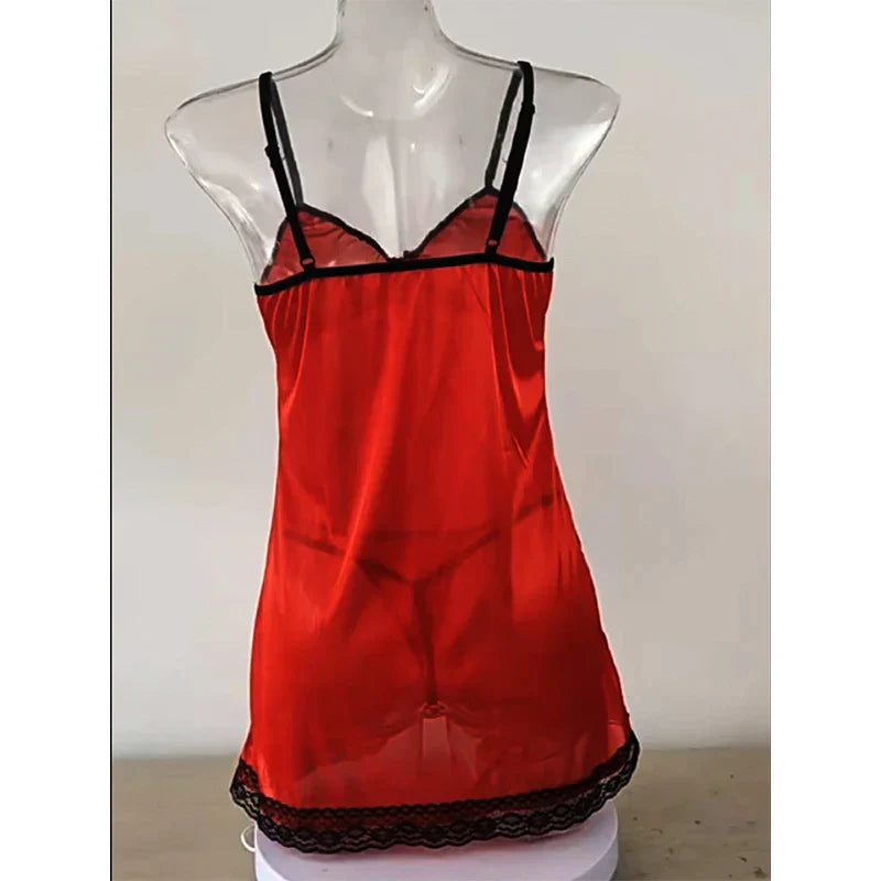 LacyMate™ Plus Size Satin Nightdress