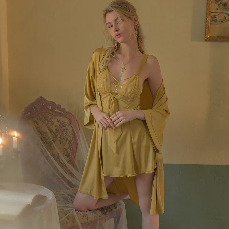 LacyMate™ Ice Silk Sling Nightdress