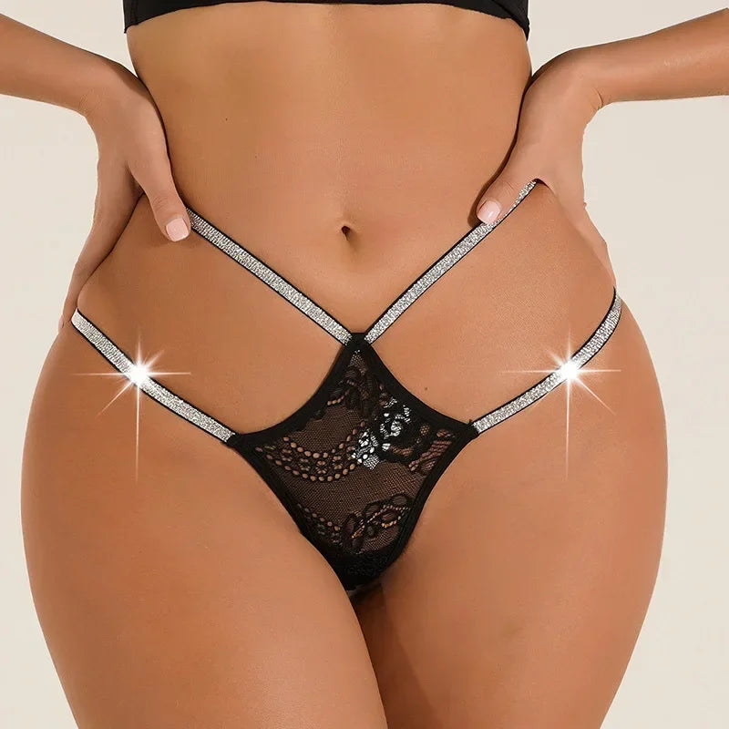 LacyMate™ Crystal Charm Thong
