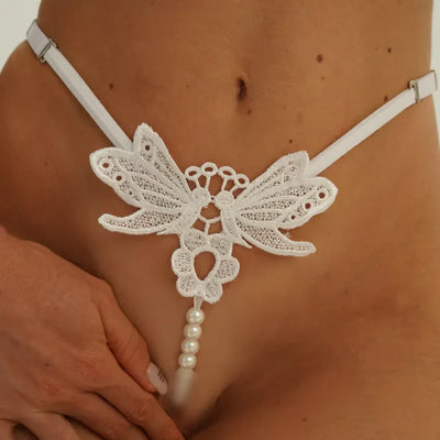 LacyMate ™ Sexy Double Pearl G Thong